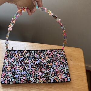 Handmade Colorful Beaded Women's Bag for Summer Time